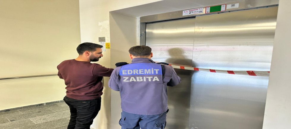 EDREMİT'TE ASANSÖRLER DENETLENİYOR!