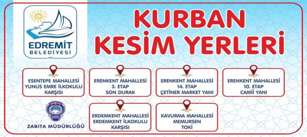 Edremit’te kurban kesim alanlarında hazırlıklar tamamlandı 