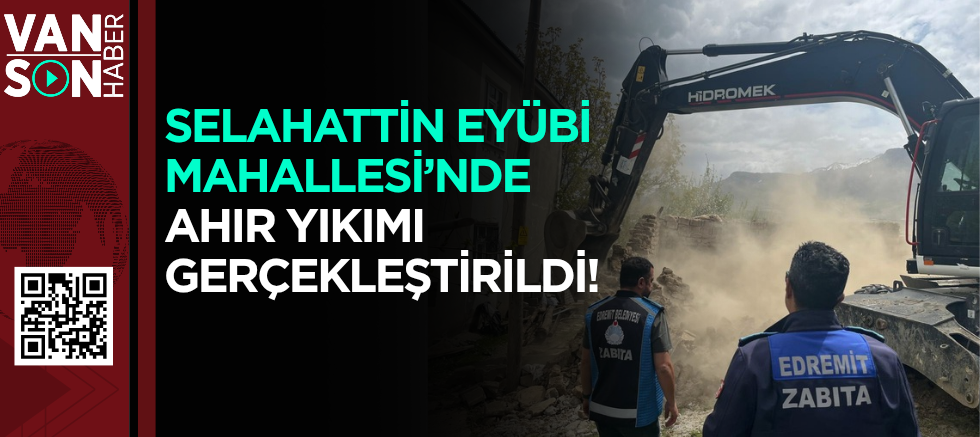 Selahattin Eyübi Mahallesi’nde Ahır Yıkımı Gerçekleştirildi Zabıta Müdürlüğü Ekipleri Çalışma Başlattı