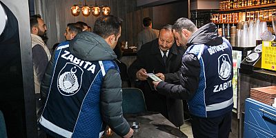 BÜYÜKŞEHİR ZABITASI KAFE VE RESTORANTLARI DENETLEDİ