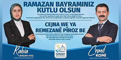 EDREMİT BELEDİYE EŞBAŞKANLARINDAN BAYRAM MESAJI!