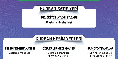 İPEKYOLU 'NDA KURBAN SATIŞ VE KESİM YERLERİ BELİRLENDİ 