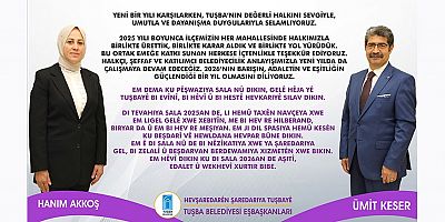 TUŞBA BELEDİYESİ EŞBAŞKANLARINDAN YENİ YIL MESAJI