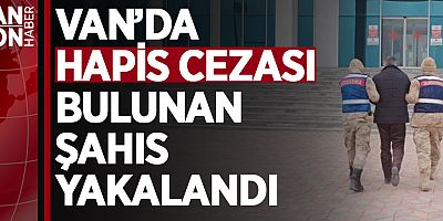 VAN’DA HAPİS CEZASI BULUNAN ŞAHIS YAKALANDI