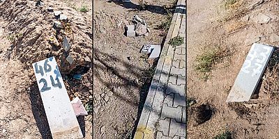 VAN'DA MEZARLIĞA SALDIRI: ONLARCA MEZAR TAHRİP EDİLDİ