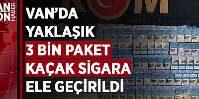 VAN’DA YAKLAŞIK 3 BİN PAKET KAÇAK SİGARA ELE GEÇİRİLDİ