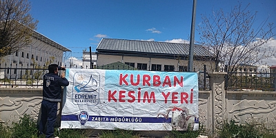 VAN EDREMİT BELEDİYESİ KURBAN KESİM ALANLARINI AÇIKLADI!
